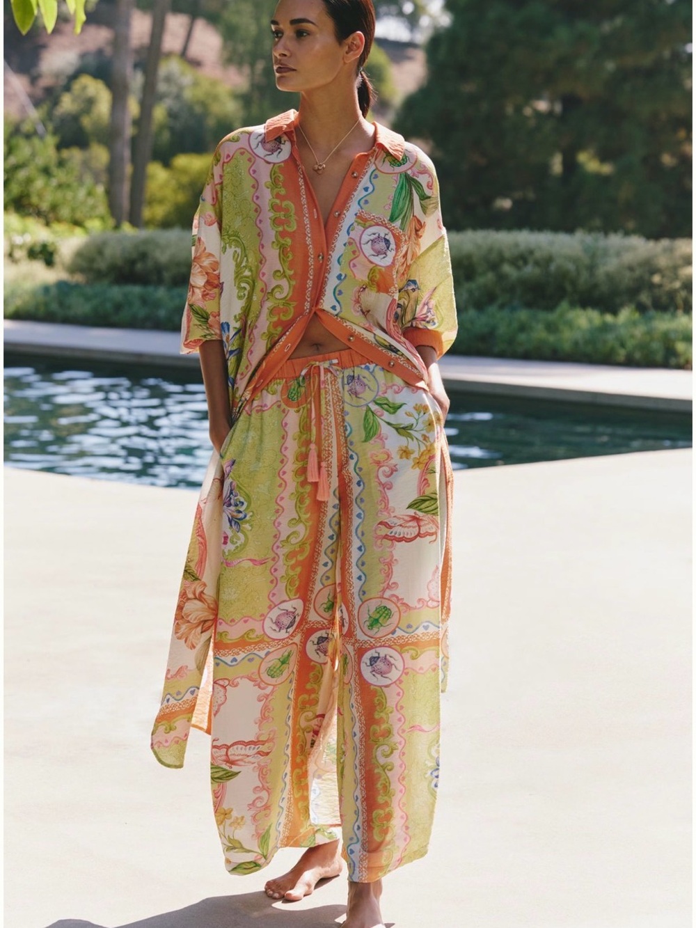 Anthropologie Celandine Resort Wide-Leg Pants XXS NWT